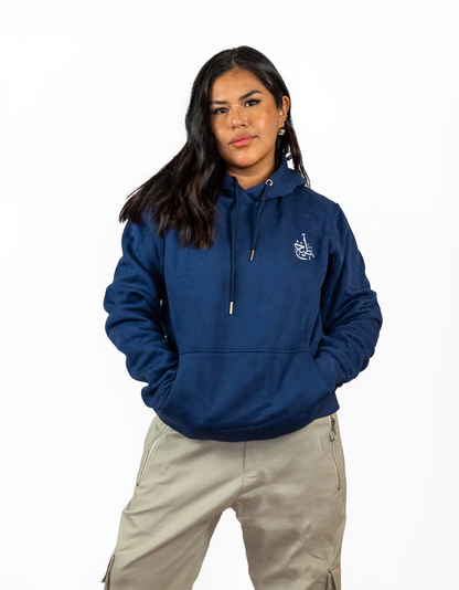 Navy Buteekh Logo Adult Unisex Hoodie